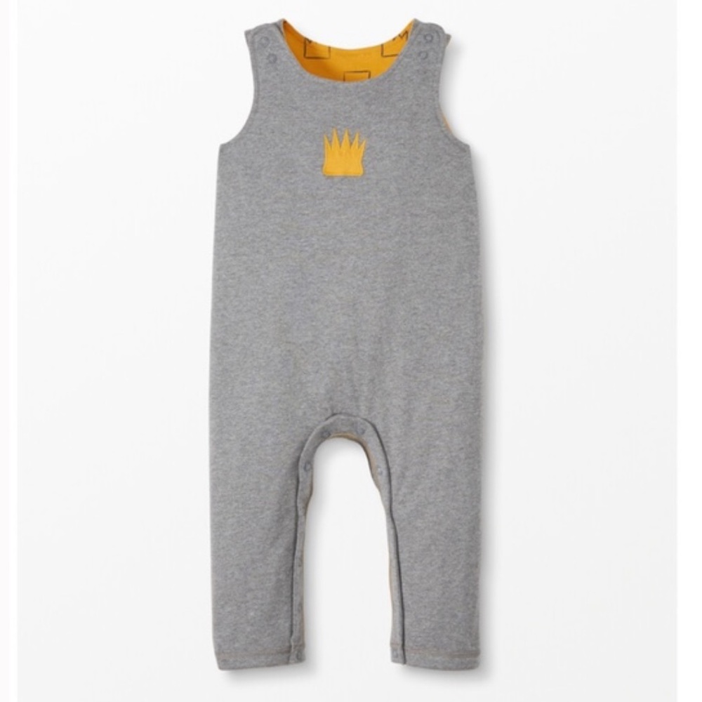 EUC Hanna Andersson Where the Wild Things Reversible Overalls